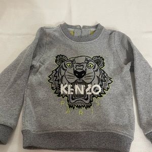 Kenzo Kids Boys Grey Tiger Sweatshirt - Size: 9 Month Infant